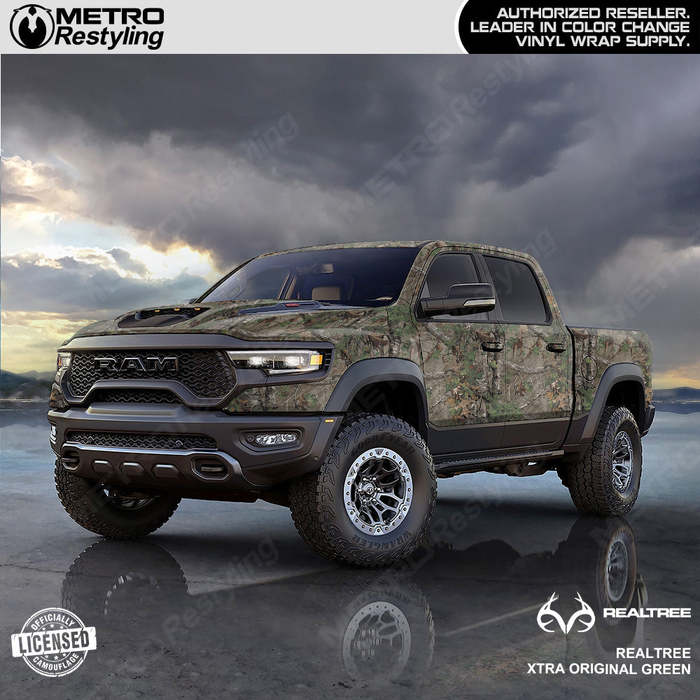 Realtree XTRA Original Green Camouflage Vinyl Wrap Film