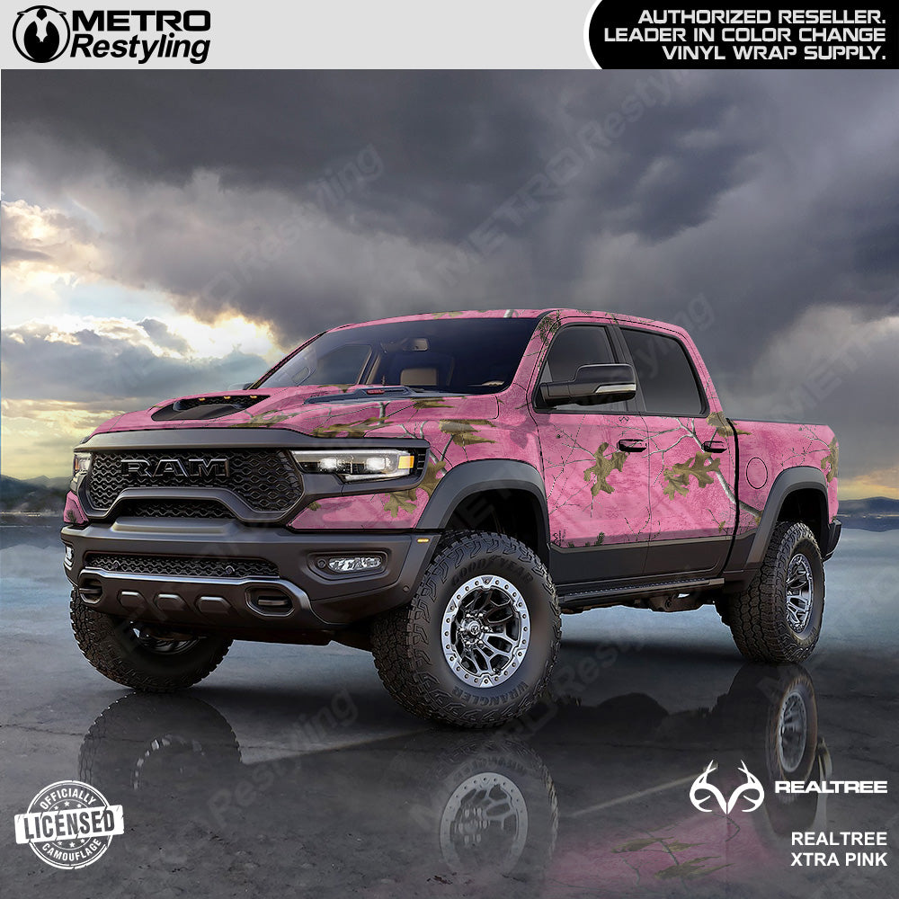 Realtree XTRA Pink Camouflage Vinyl Wrap Film