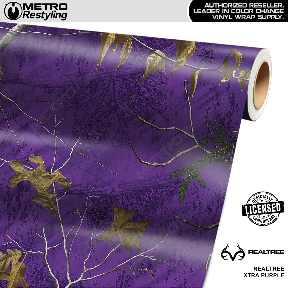 Realtree XTRA Purple Camouflage Vinyl Wrap Film