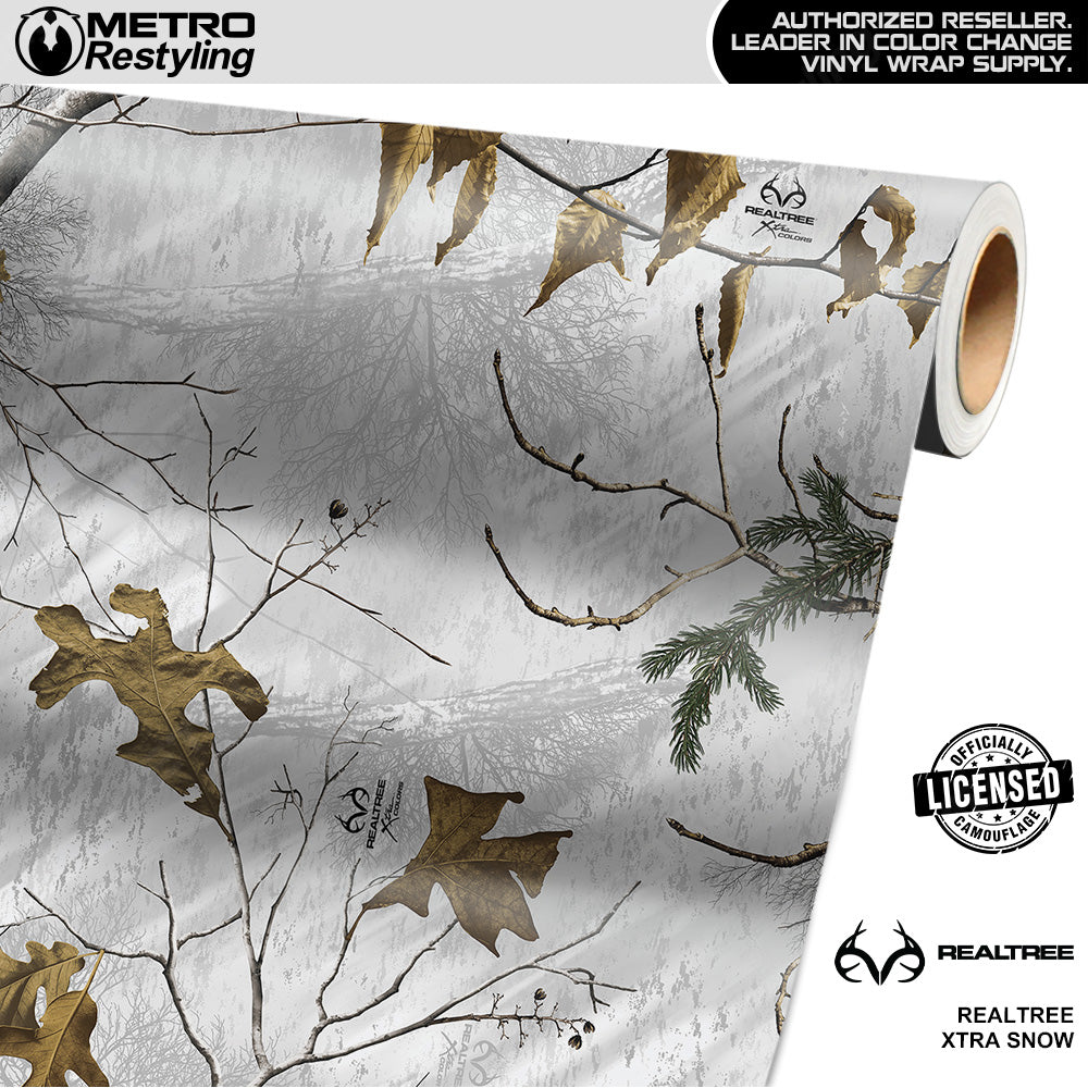Realtree XTRA Snow Camouflage Vinyl Wrap Film
