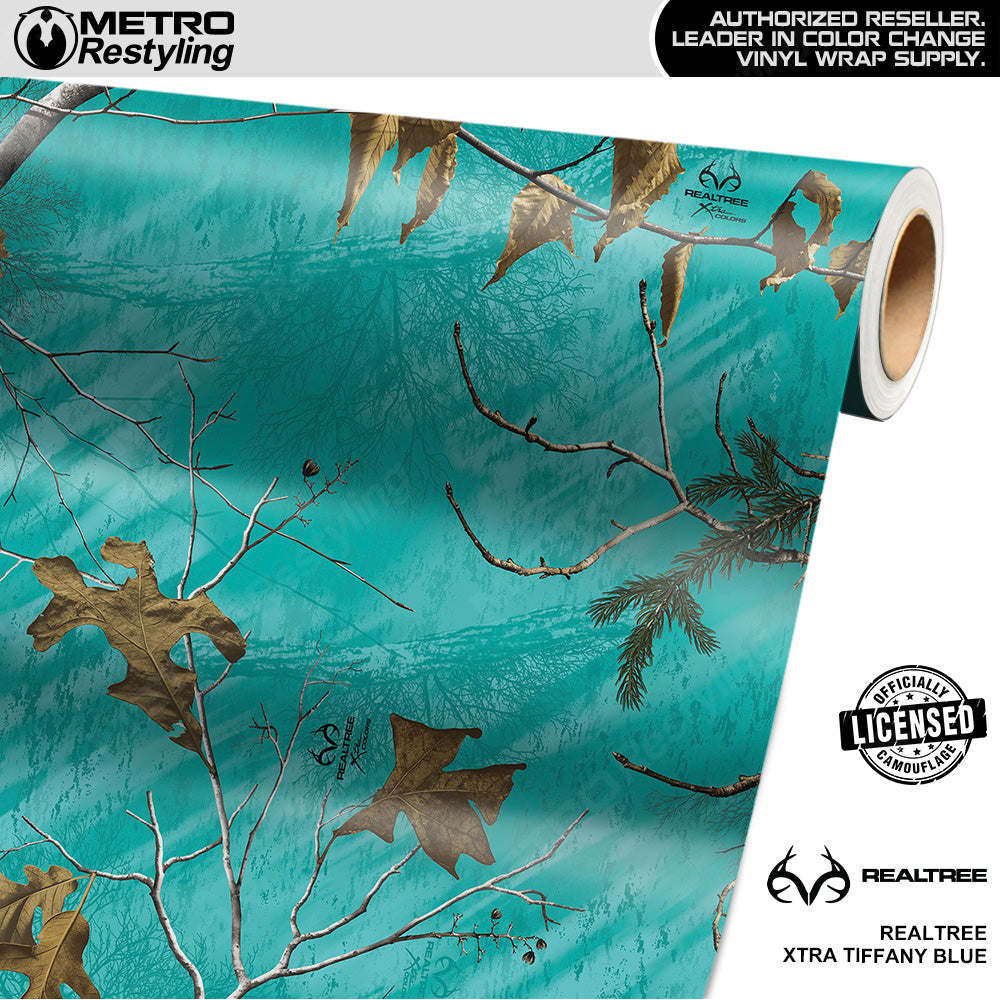 Realtree XTRA Tiffany Blue Camouflage Vinyl Wrap Film