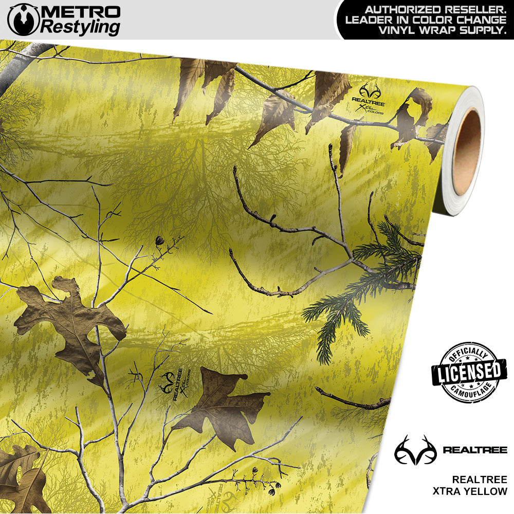 Realtree XTRA Yellow Camouflage Vinyl Wrap Film