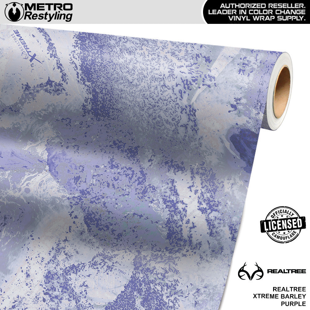 Realtree XTREME Barley Purple Camo Vinyl Wrap Film