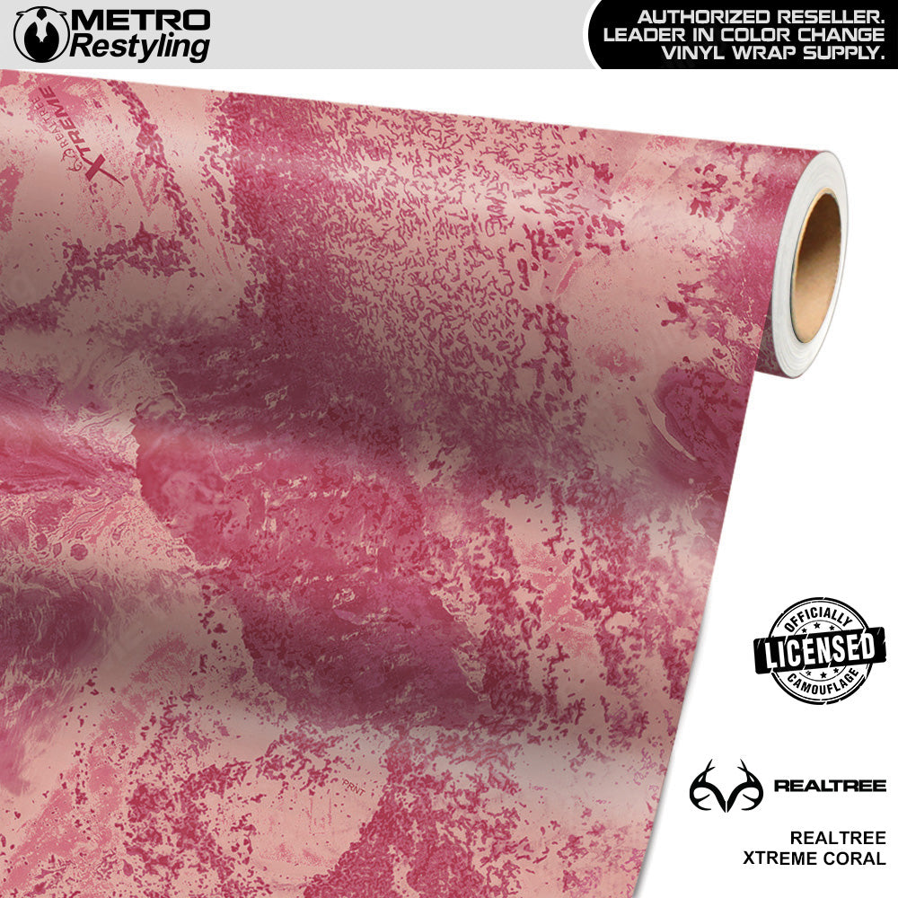 Realtree XTREME Coral Camo Vinyl Wrap Film