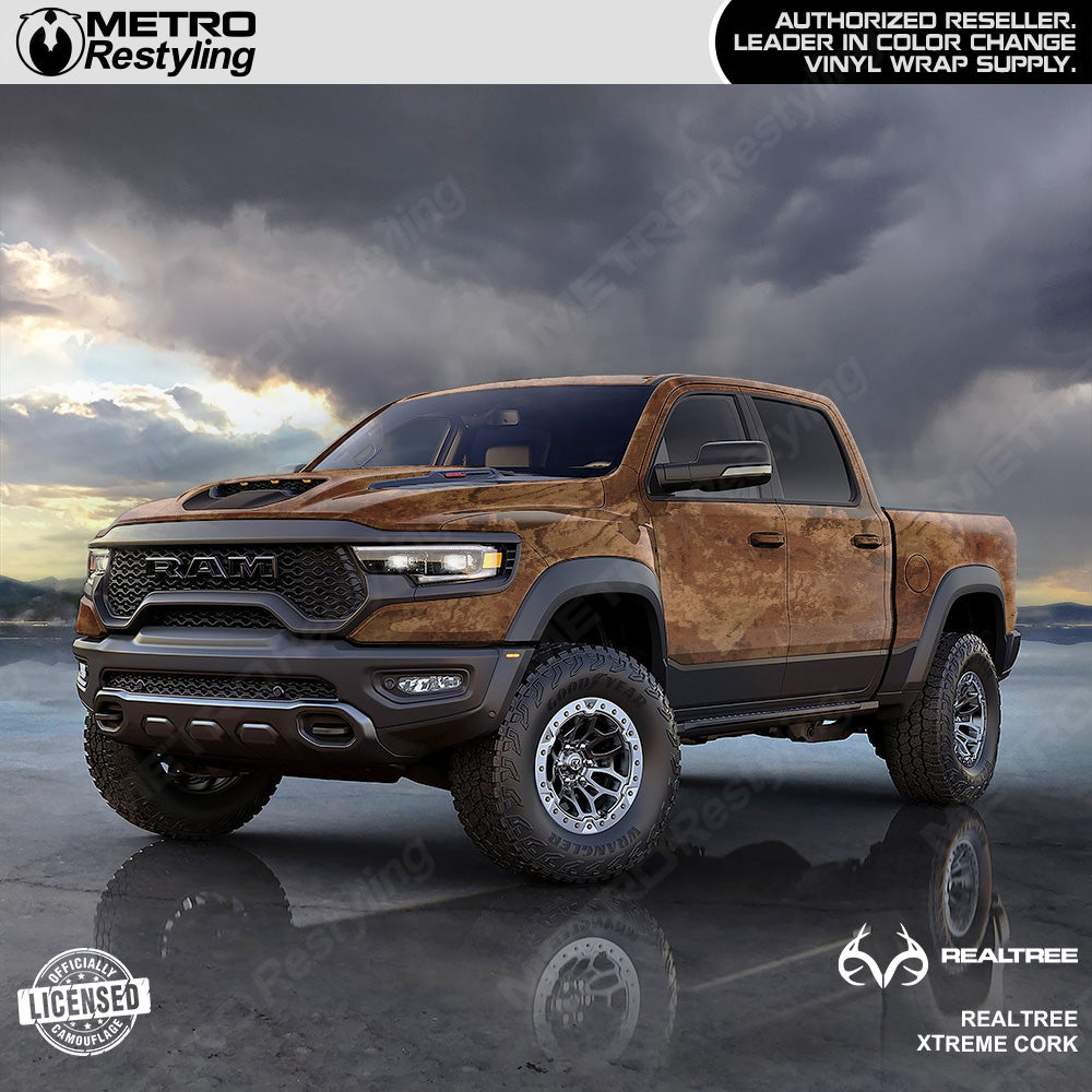 Realtree XTREME Cork Camo Truck Wrap Film