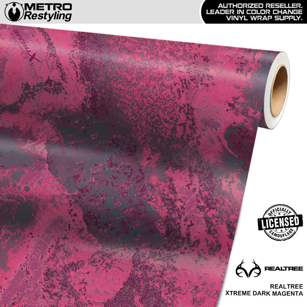 Realtree XTREME Dark Magenta Camo Vinyl Wrap Film