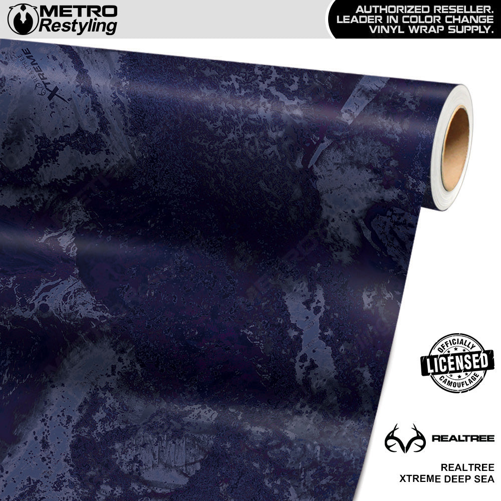 Realtree XTREME Deep Sea Camo Vinyl Wrap Film