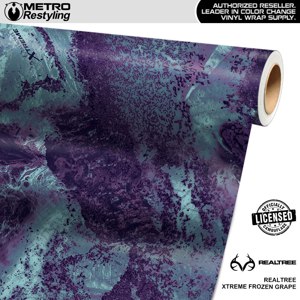 Realtree XTREME Frozen Grape Camo Vinyl Wrap Film