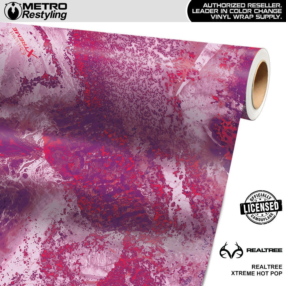 Realtree XTREME Hot Pop Camo Vinyl Wrap Film