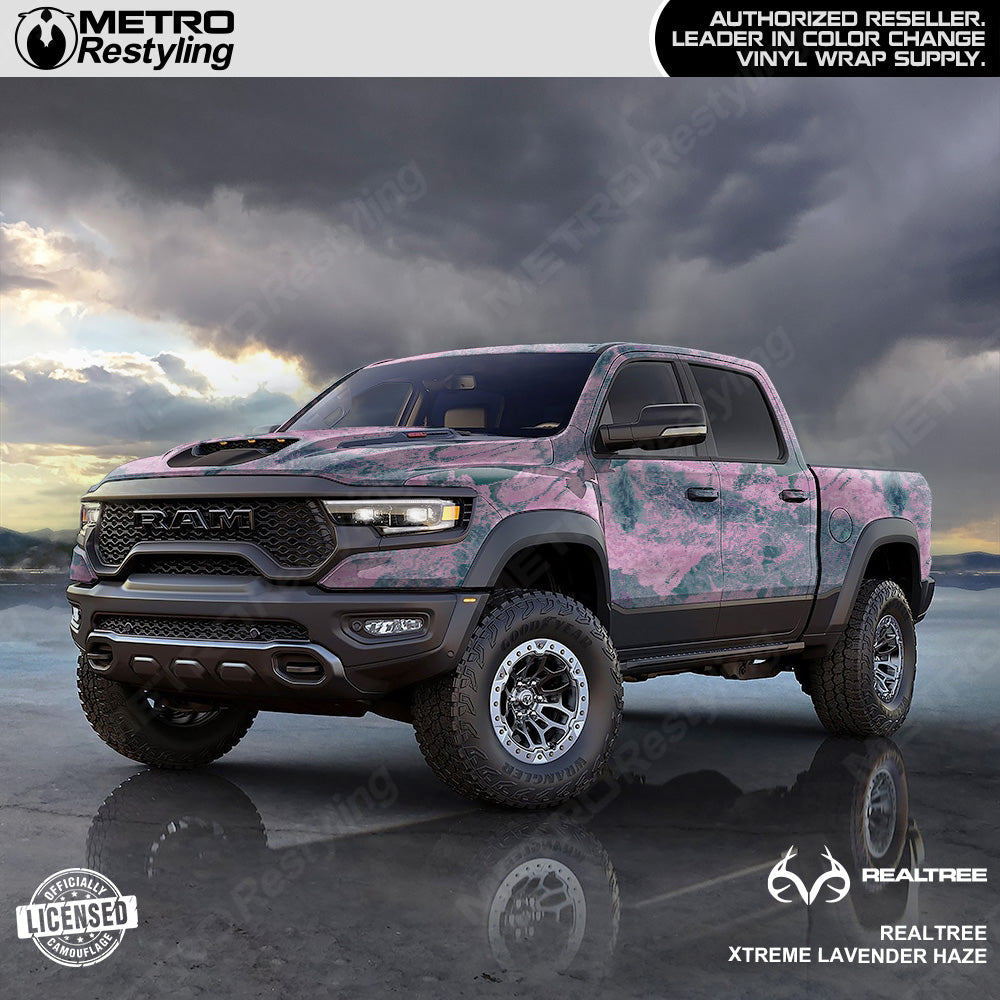 Realtree XTREME Lavender Haze Camo Truck Wrap Film