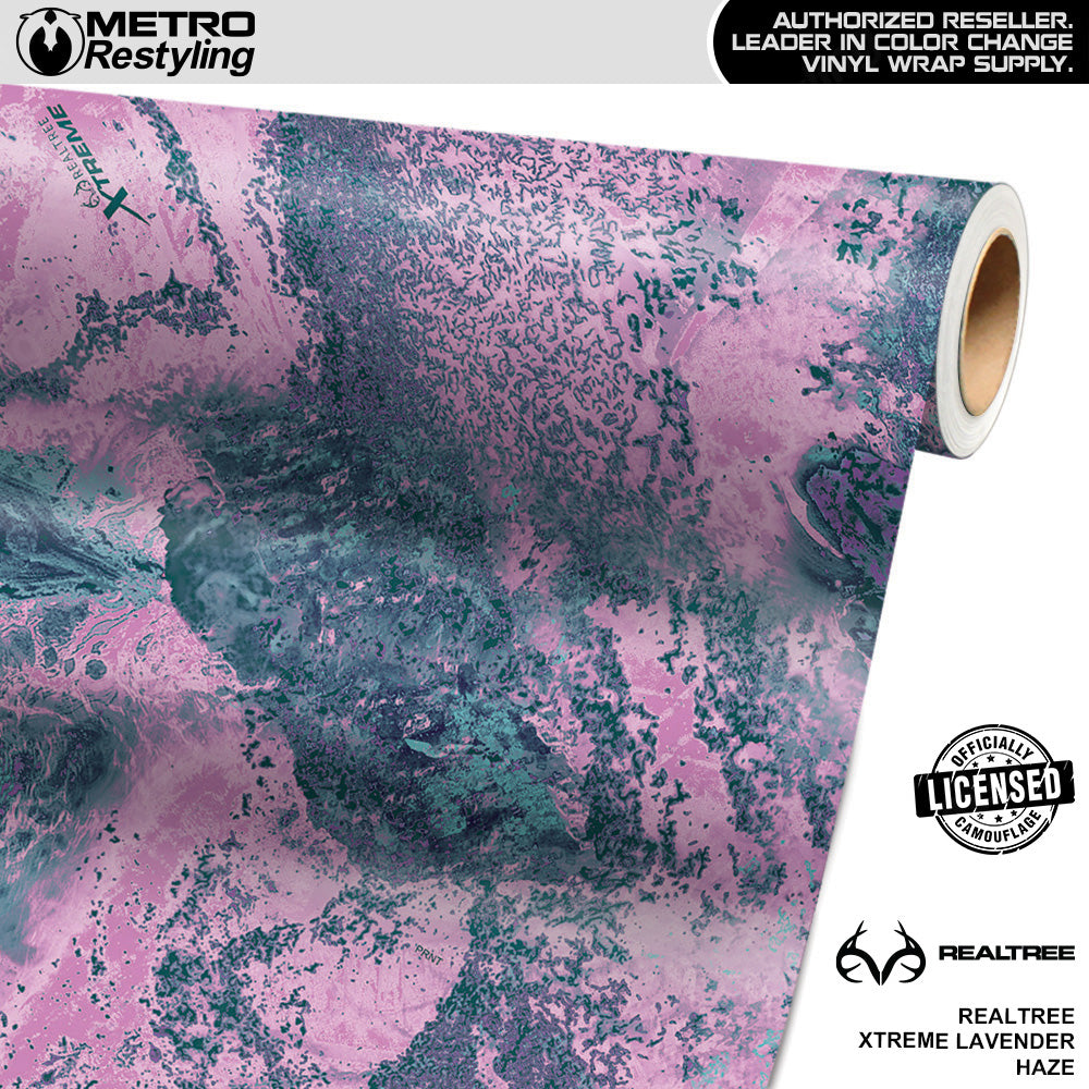 Realtree XTREME Lavender Haze Camo Vinyl Wrap Film