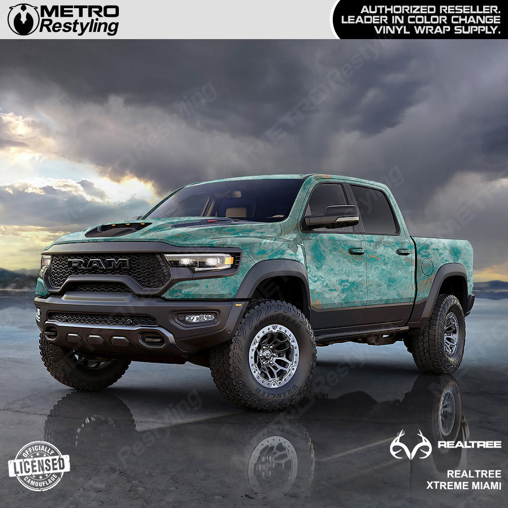 Realtree XTREME Miami Camo Truck Wrap Film