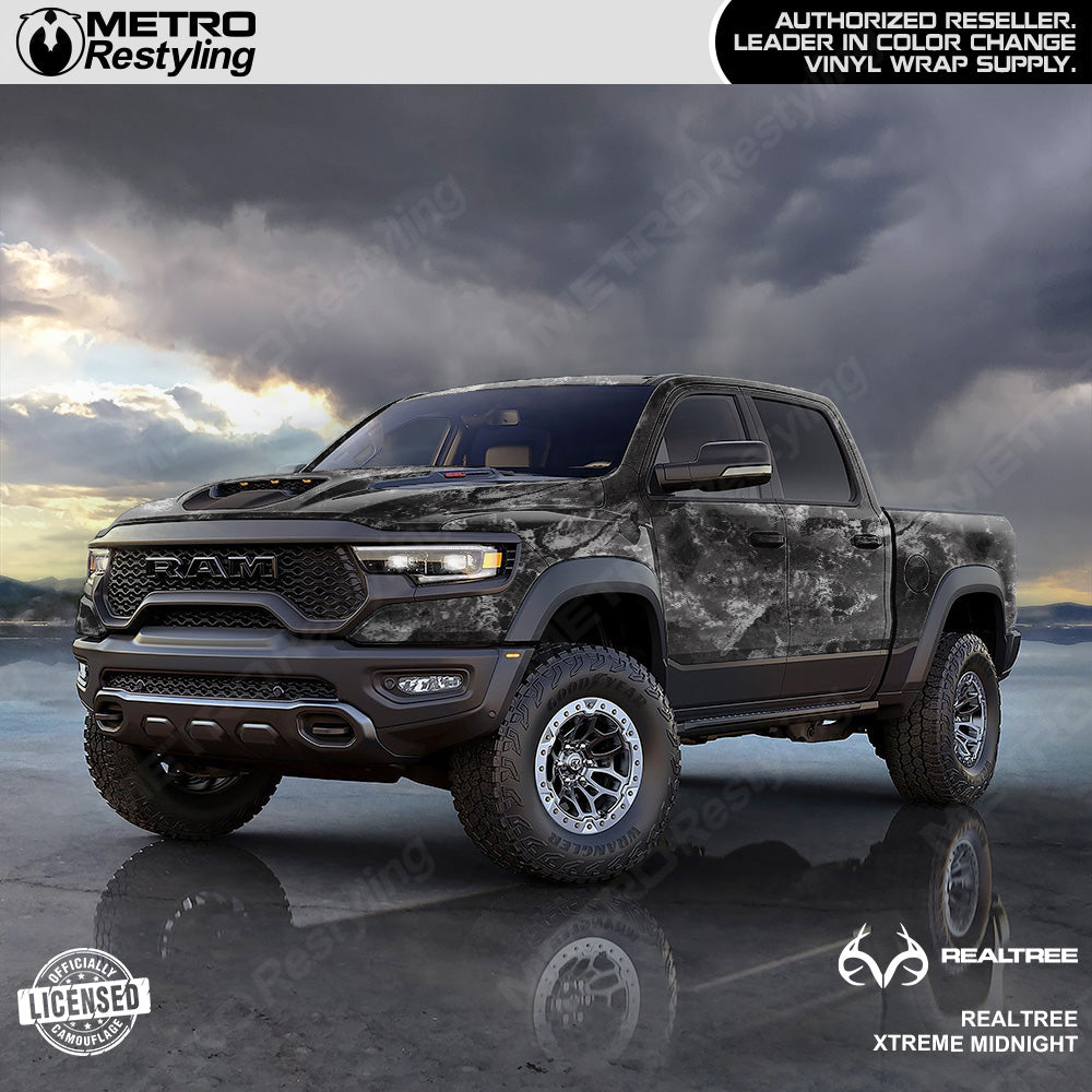 Realtree XTREME Midnight Camo Truck Wrap Film