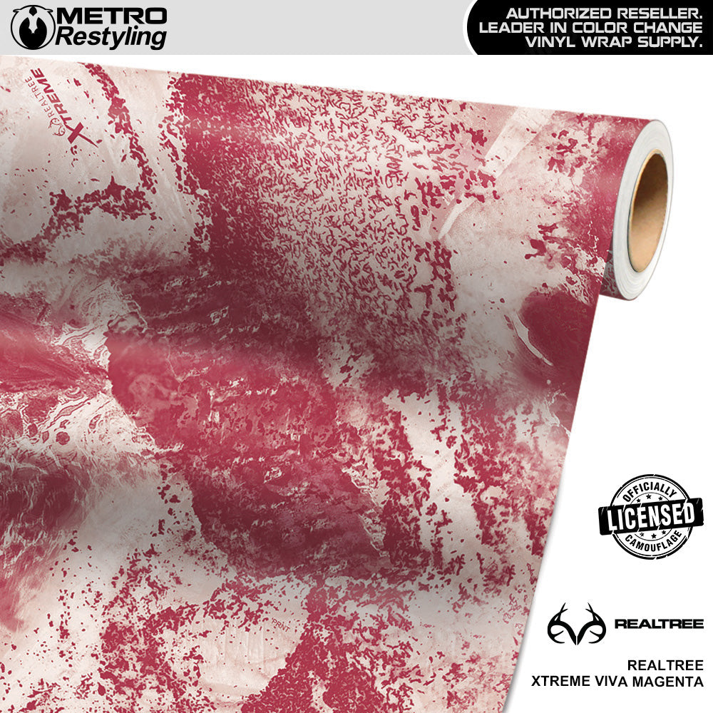 Realtree XTREME Viva Magenta Camo Vinyl Wrap Film