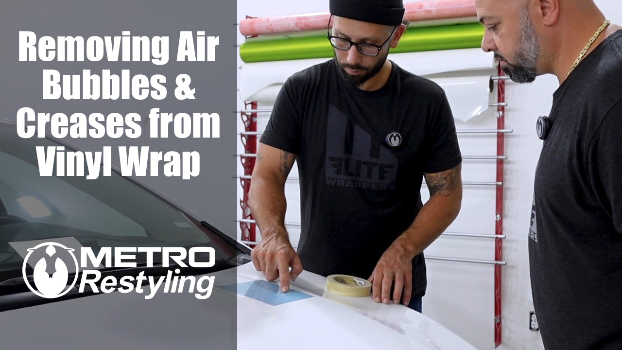 Removing Air Bubbles and fixing creases from Vinyl Wrap