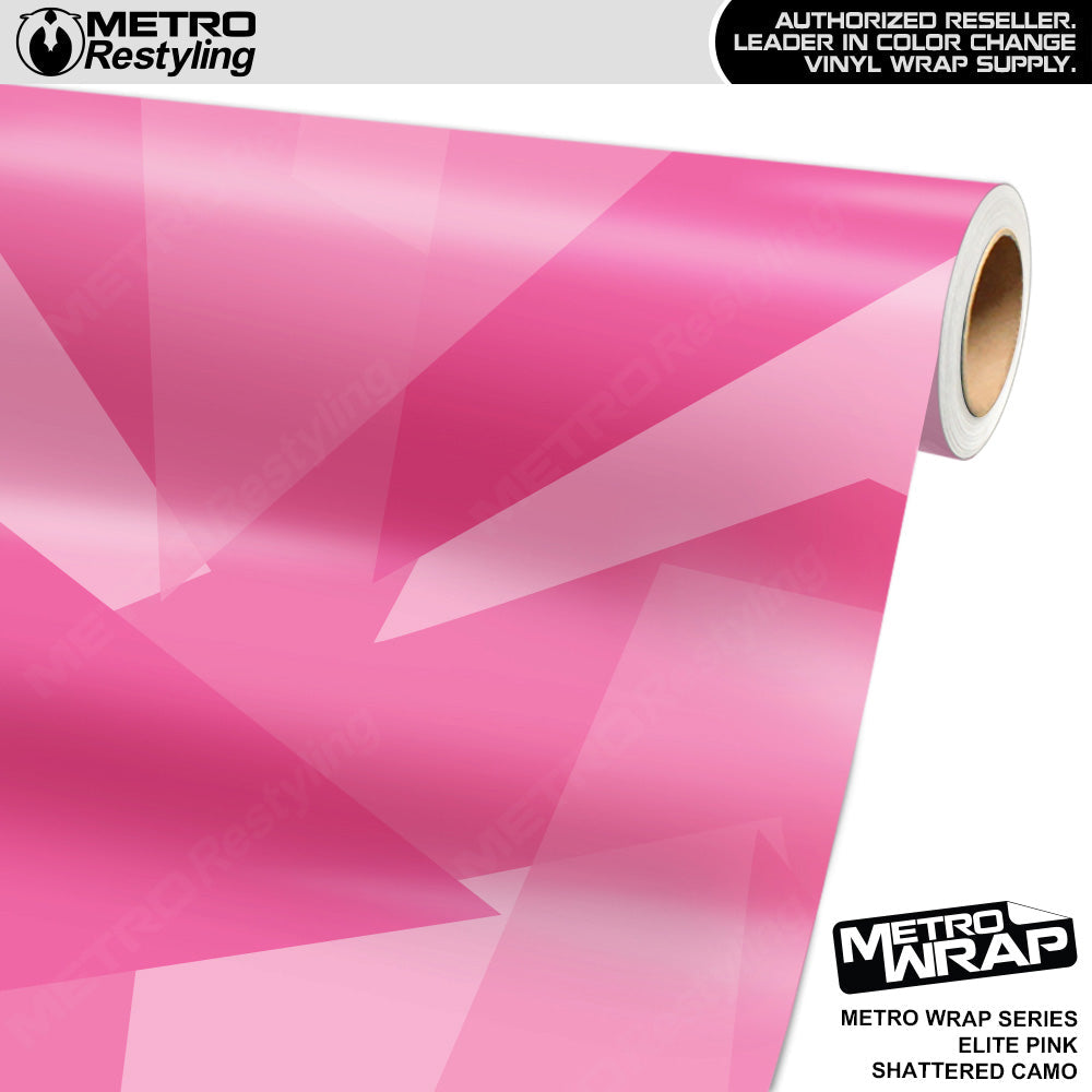 Metro Wrap Shattered Elite Pink Camouflage Vinyl Film - 3M Film - Satin Finish | BLOWOUT STOCK | (147 sq ft) | 271536