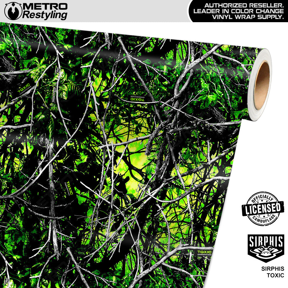Sirphis Toxic Camouflage Vinyl Wrap Film
