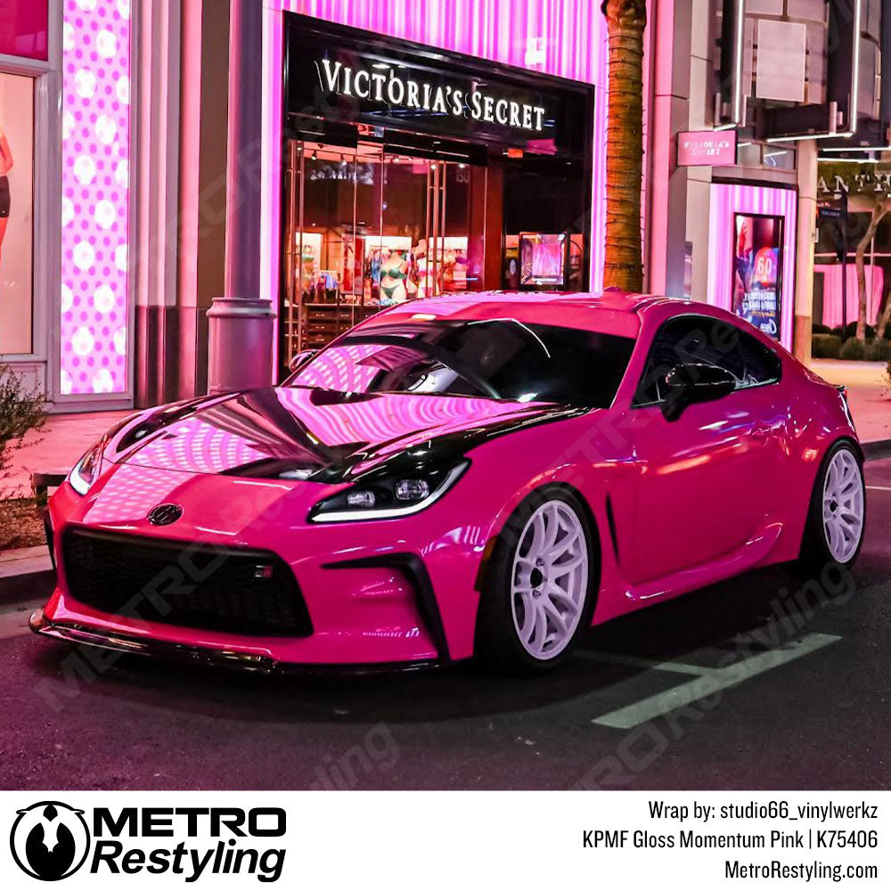 Girls Love Cars Too!  Custom Hot Pink 3M Vinyl Stripe Package