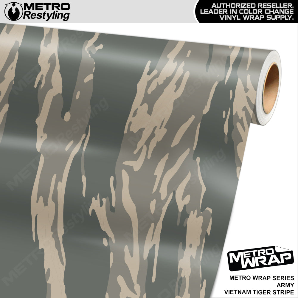 Metro Wrap Vietnam Tiger Stripe Army Vinyl Film
