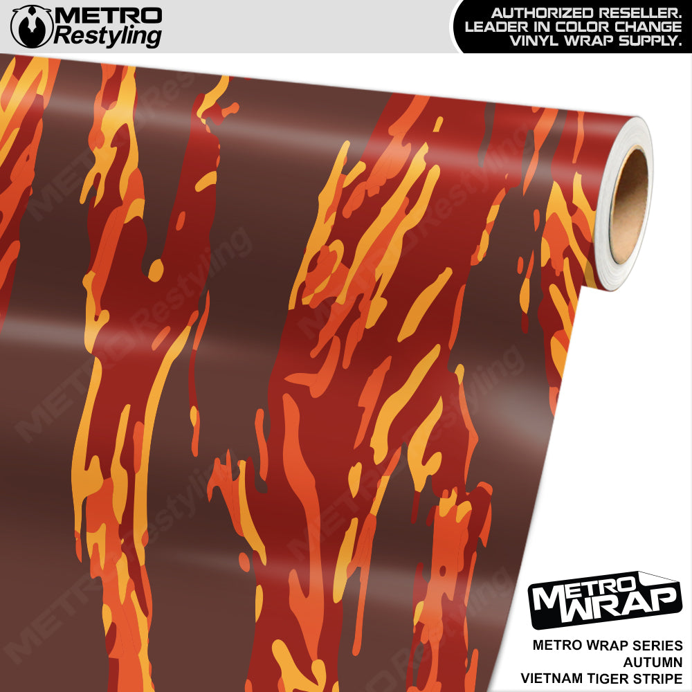 Metro Wrap Vietnam Tiger Stripe Autumn Vinyl Film