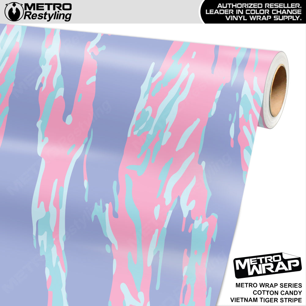 Metro Wrap Vietnam Tiger Stripe Cotton Candy Vinyl Film