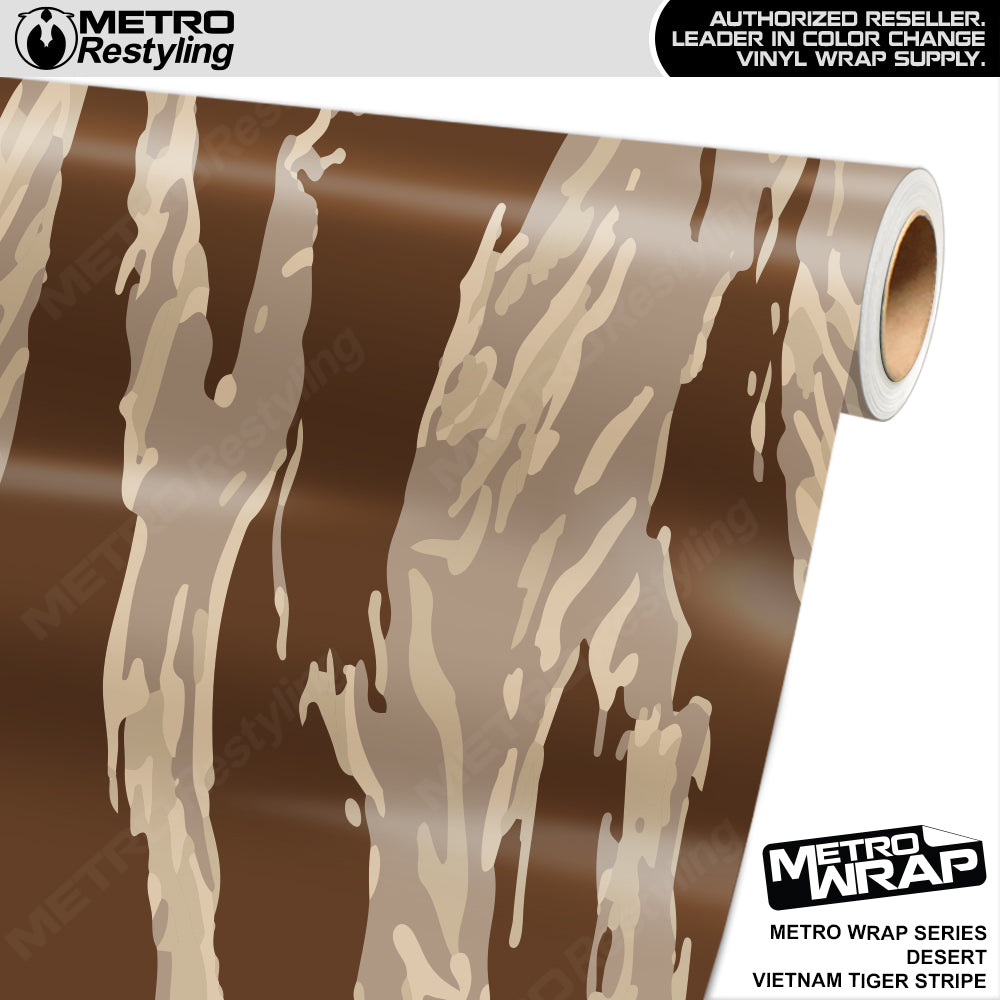 Metro Wrap Vietnam Tiger Stripe Desert Vinyl Film