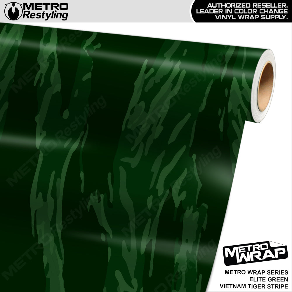 Metro Wrap Vietnam Tiger Stripe Elite Green Vinyl Film