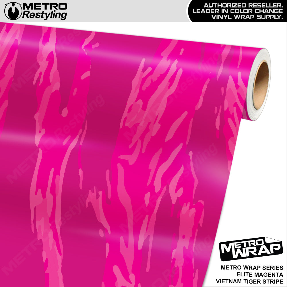 Metro Wrap Vietnam Tiger Stripe Elite Magenta Vinyl Film