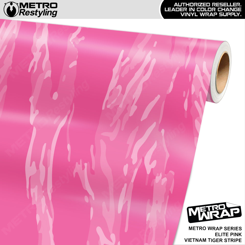 Metro Wrap Vietnam Tiger Stripe Elite Pink Vinyl Film