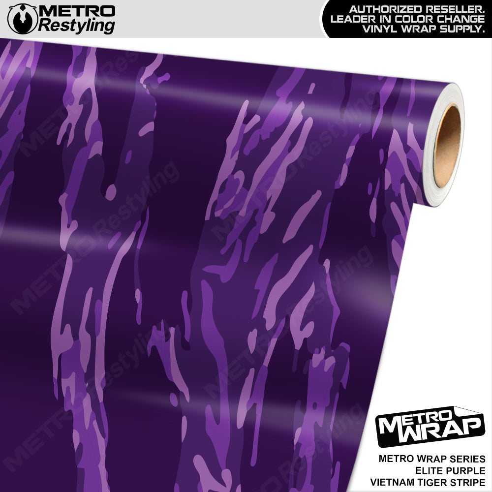 Metro Wrap Vietnam Tiger Stripe Elite Purple Vinyl Film