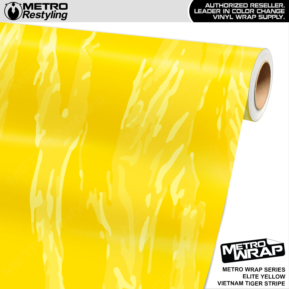 Metro Wrap Vietnam Tiger Stripe Elite Yellow Vinyl Film