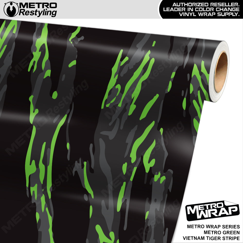 Metro Wrap Vietnam Tiger Stripe Metro Green Vinyl Film