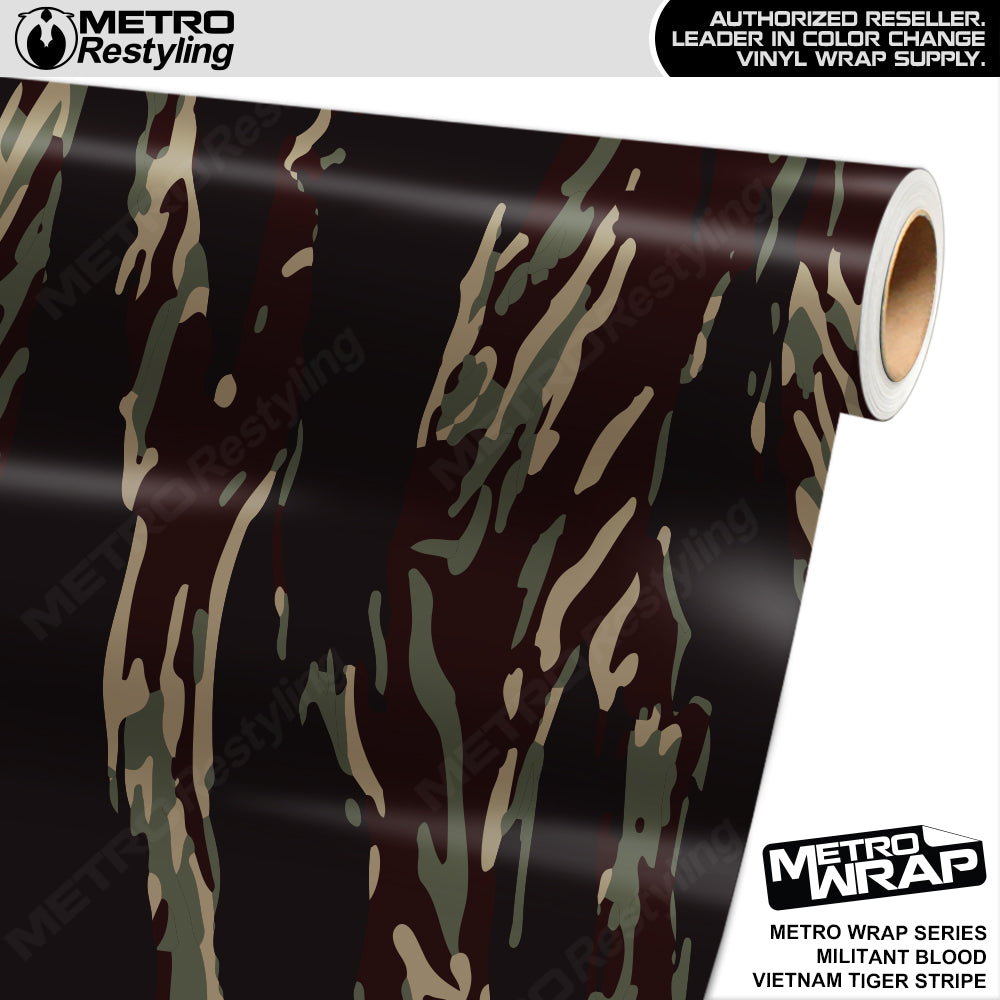 Metro Wrap Vietnam Tiger Stripe Militant Blood Vinyl Film
