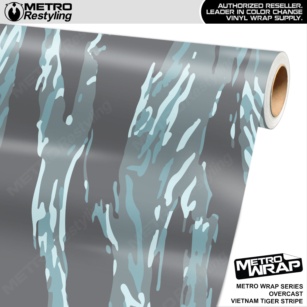 Metro Wrap Vietnam Tiger Stripe Overcast Vinyl Film