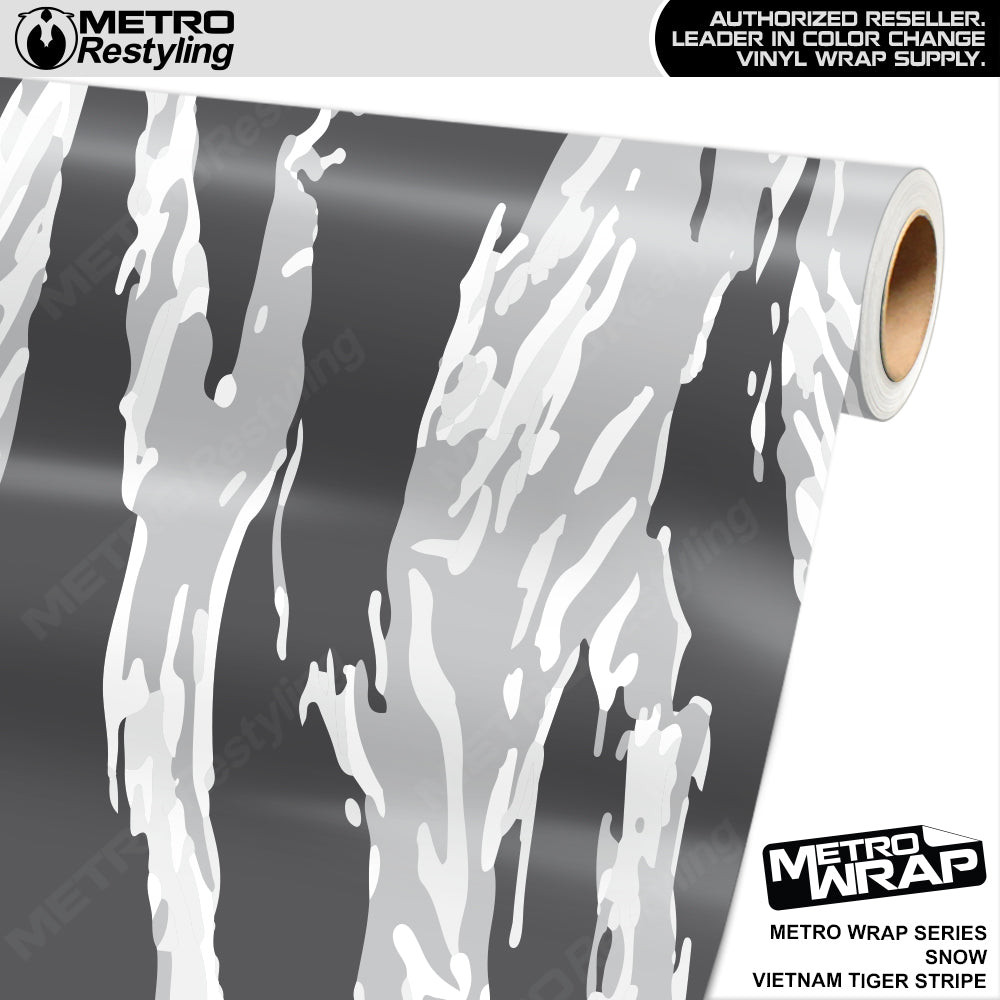 Metro Wrap Vietnam Tiger Stripe Snow Vinyl Film