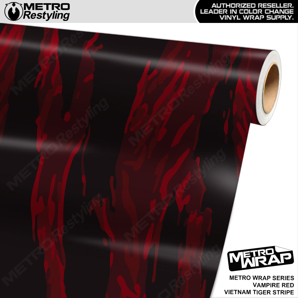 Metro Wrap Vietnam Tiger Stripe Vampire Red Vinyl Film