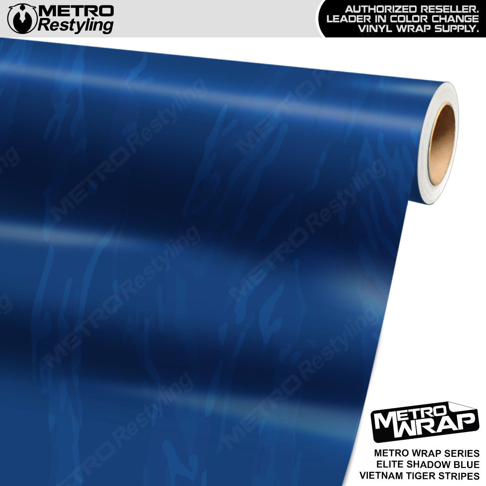Metro Wrap Vietnam Tiger Stripe Elite Shadow Blue Vinyl Film