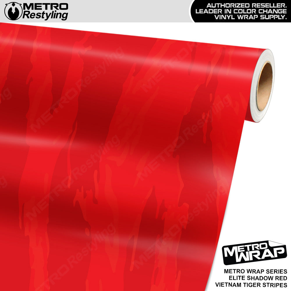 Metro Wrap Vietnam Tiger Stripe Elite Shadow Red Vinyl Film
