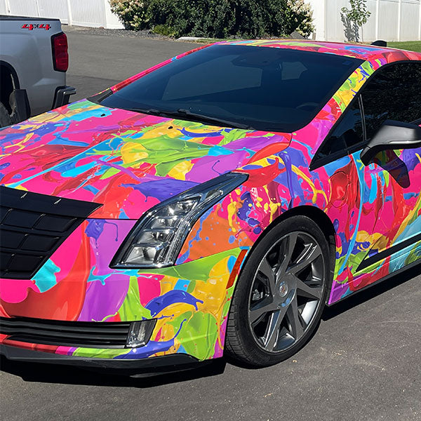 Paint Splatter vinyl car wraps