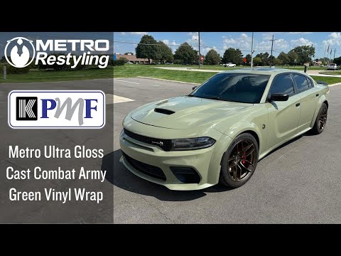 Metro Ultra Gloss Dodge Charger Wrap Video