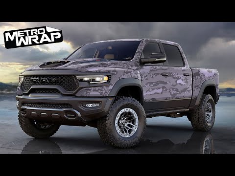 Metro Wrap Compound Midnight Camouflage Vinyl Film