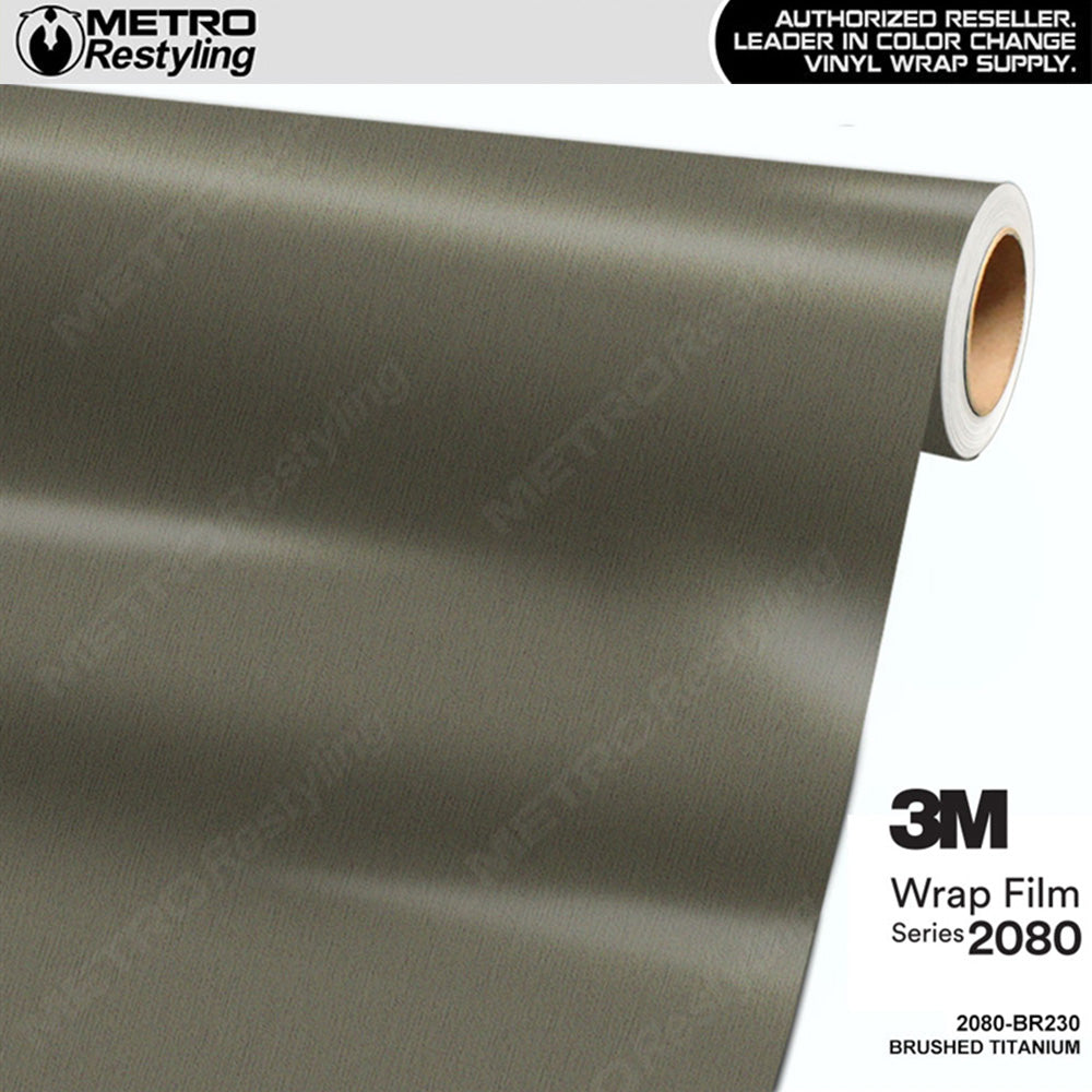 3M 2080 Brushed Titanium Vinyl Wrap