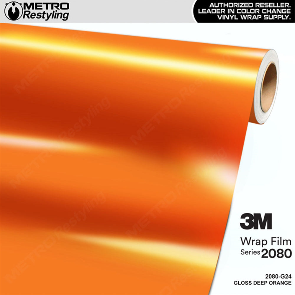 3M 2080 Gloss Deep Orange Vinyl Wrap