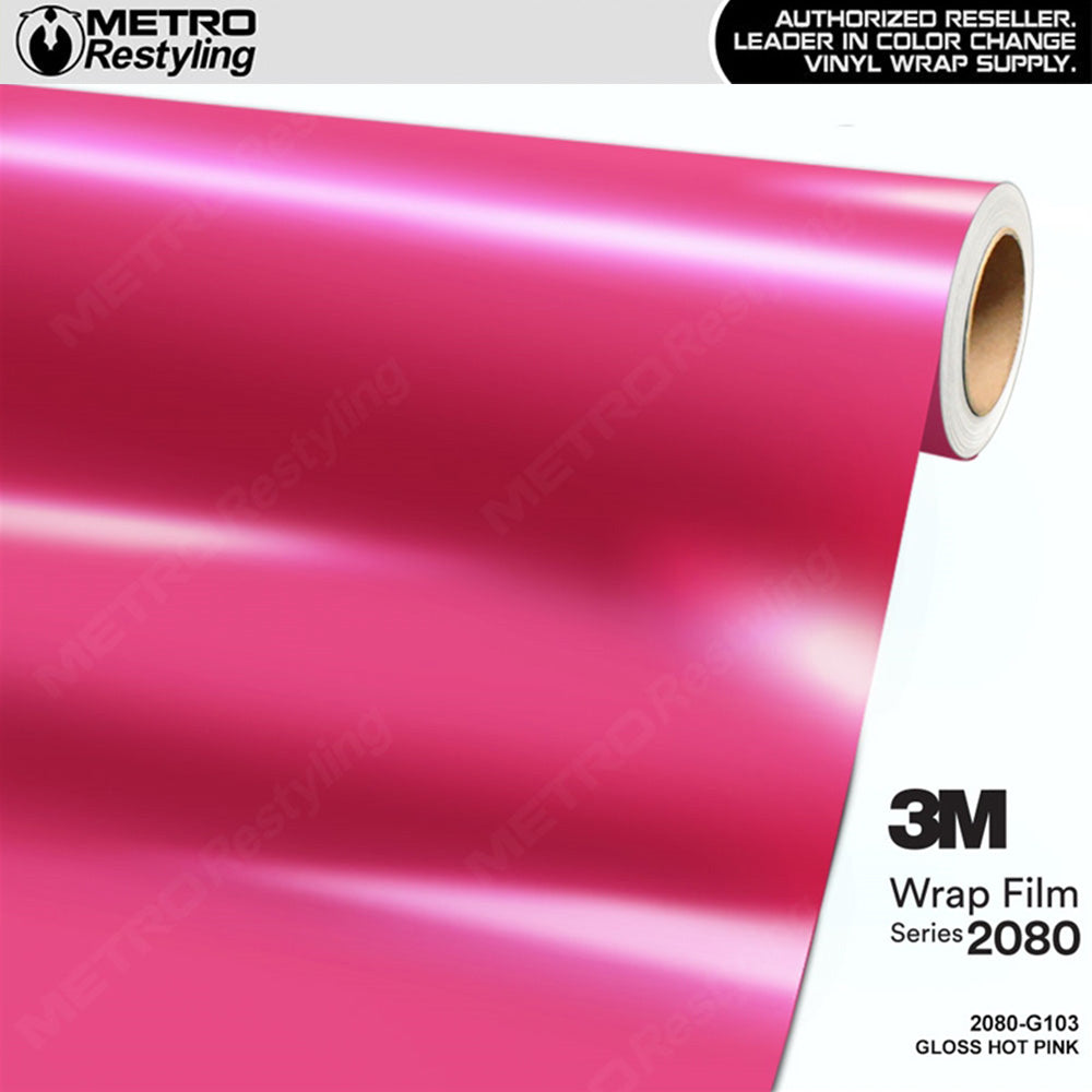 3M 2080 Gloss Hot Pink Vinyl Wrap
