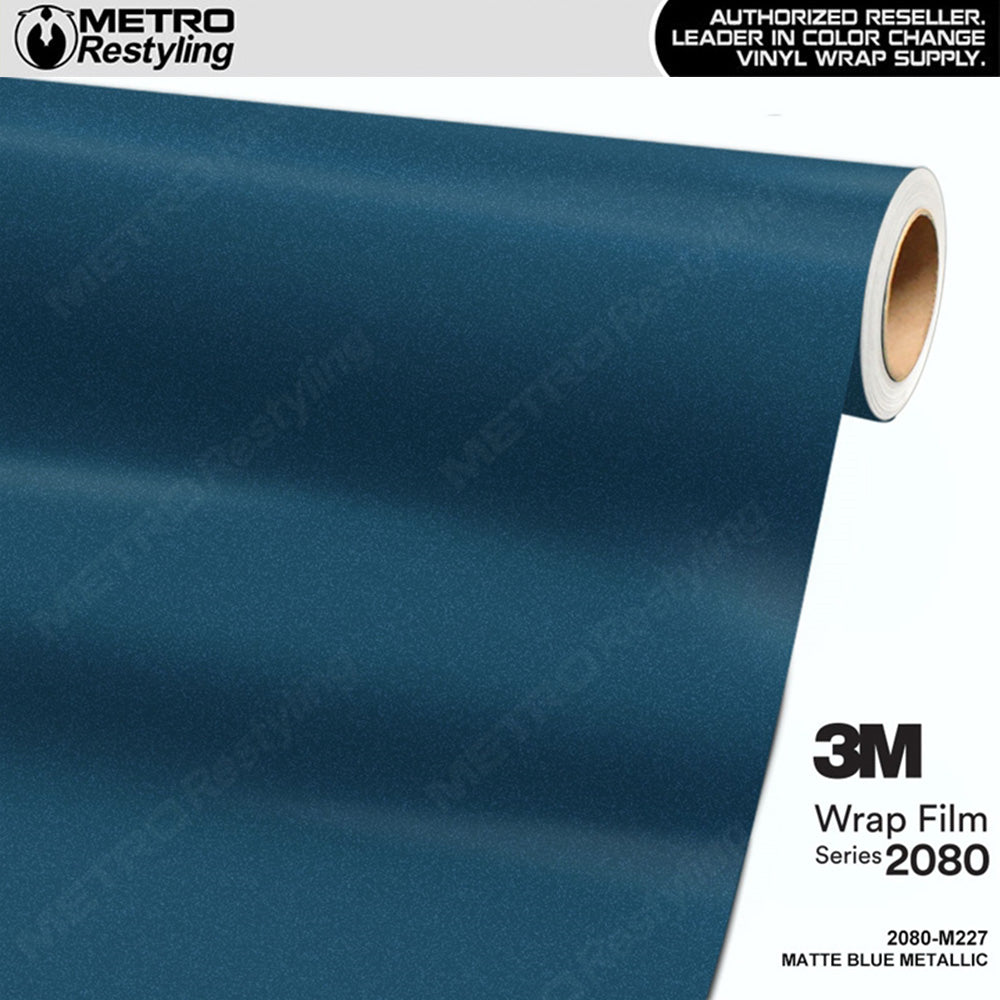 3M 2080 Matte Blue Metallic Vinyl Wrap