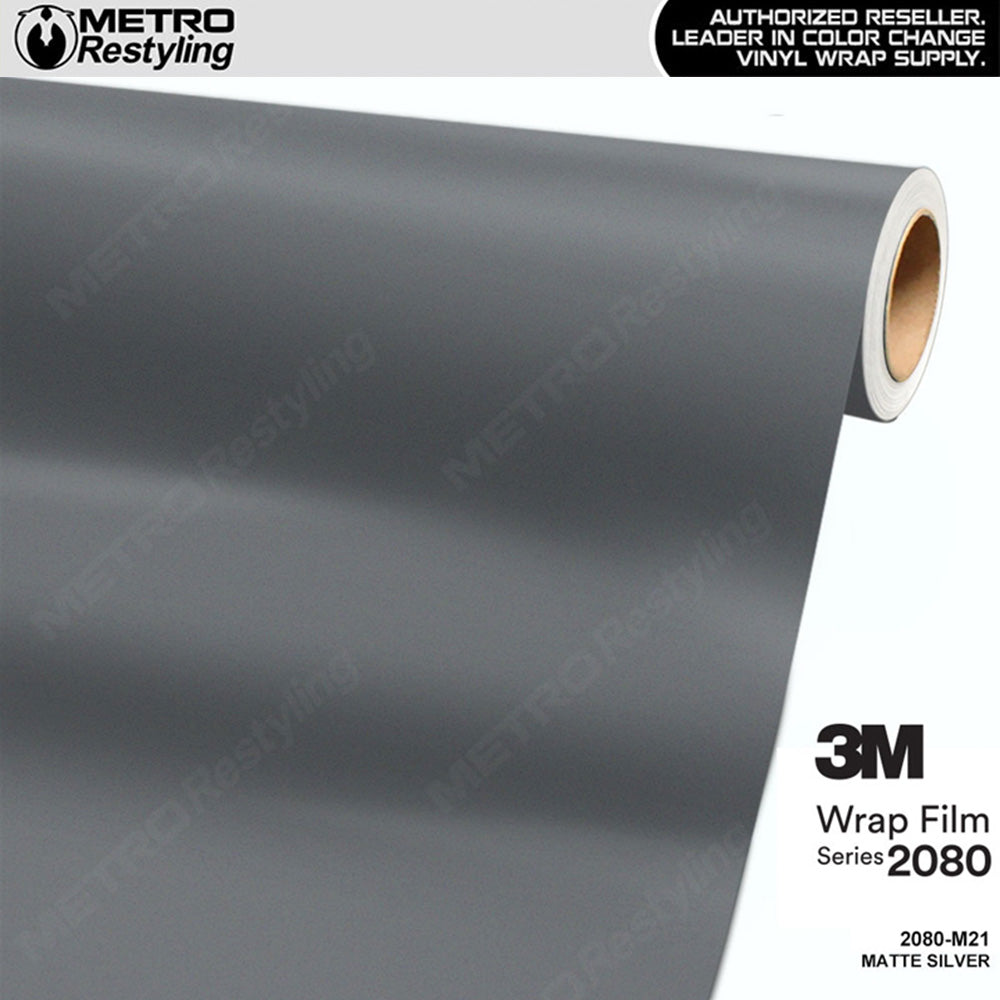 3M 2080 Matte Silver Vinyl Wrap