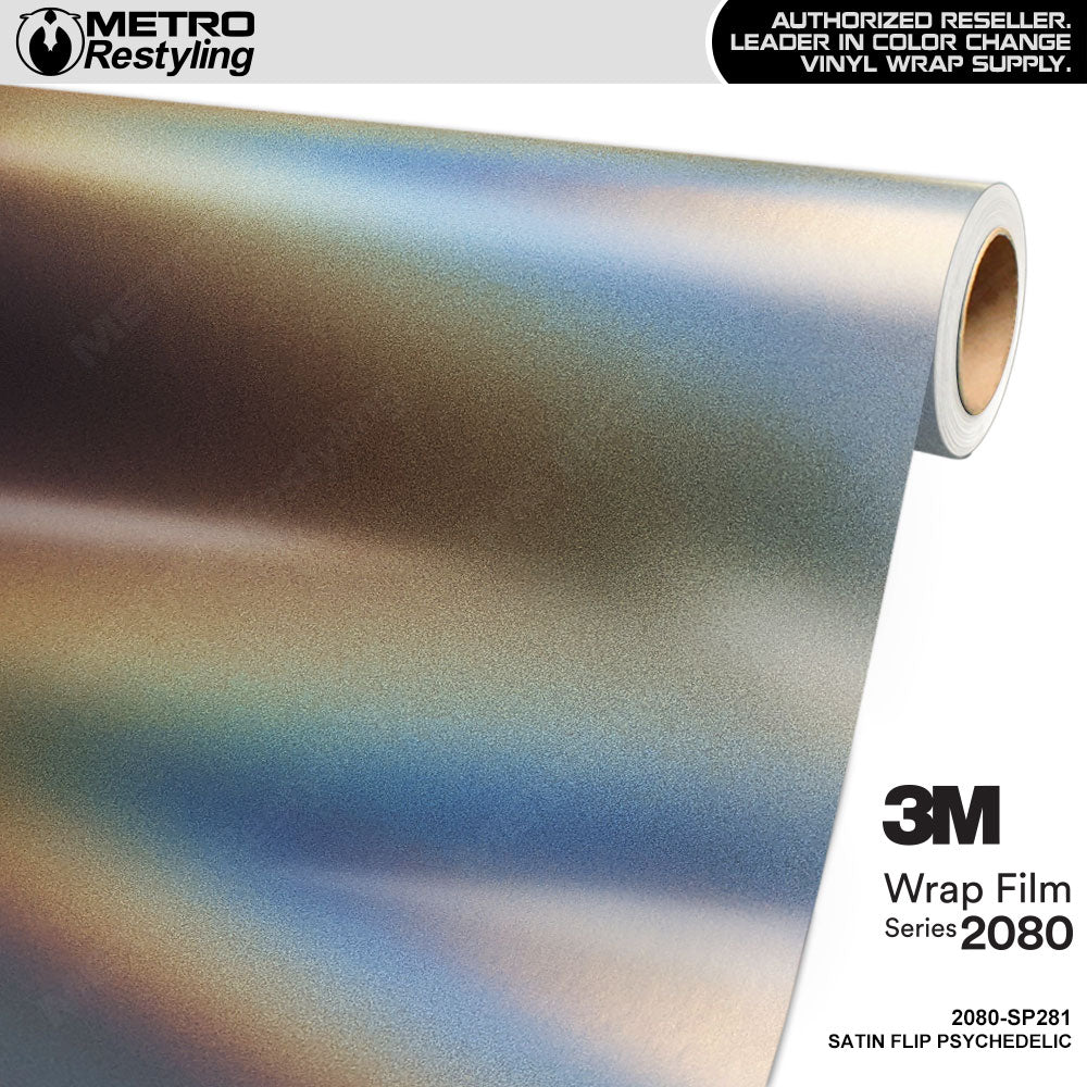 3M 2080 Satin Flip Psychedelic Vinyl Wrap