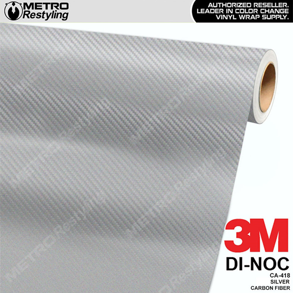 3M DI-NOC Silver Carbon Fiber Vinyl Wrap