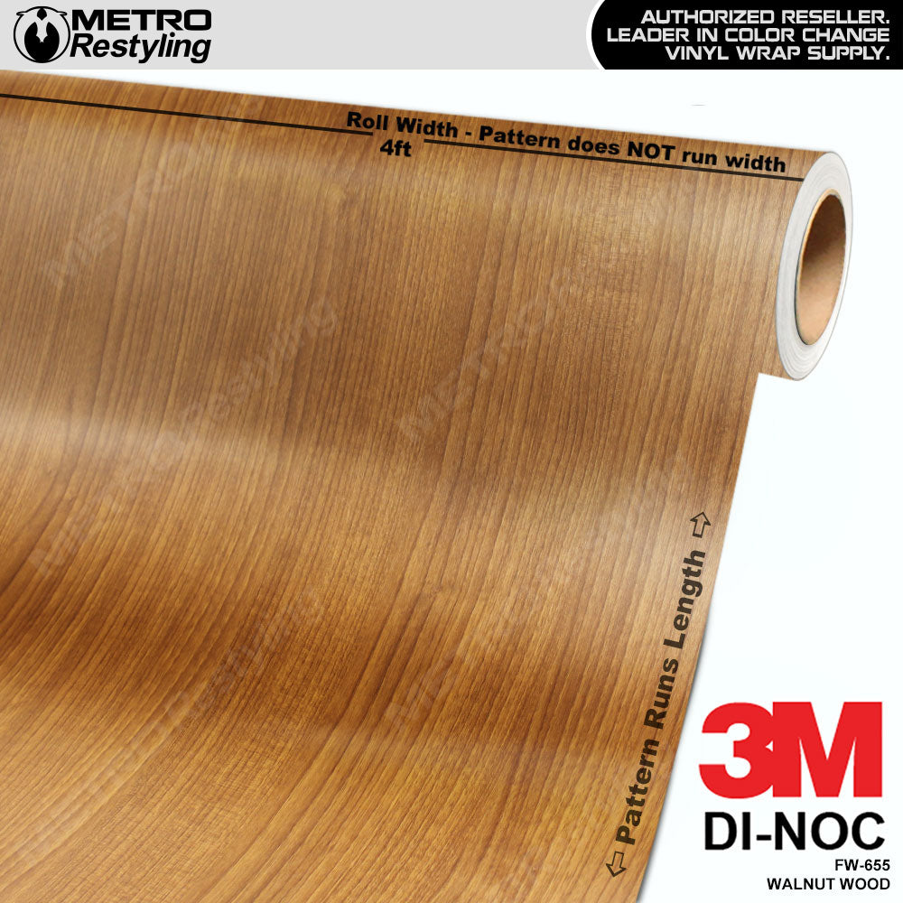 Tomhed Ret indrømme Walnut Wood Grain - 3M DI-NOC | Metro Restyling