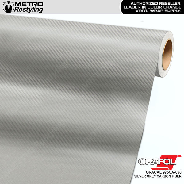 Orafol Silver Gray Carbon Fiber Vinyl Wrap | Metro Restyling
